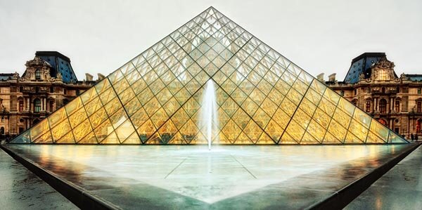 I.M. Pei's Pyramid at the Louvre