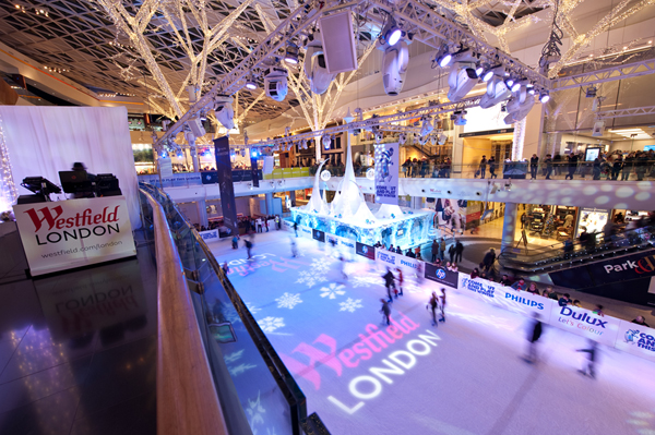 Skating at Westfield London