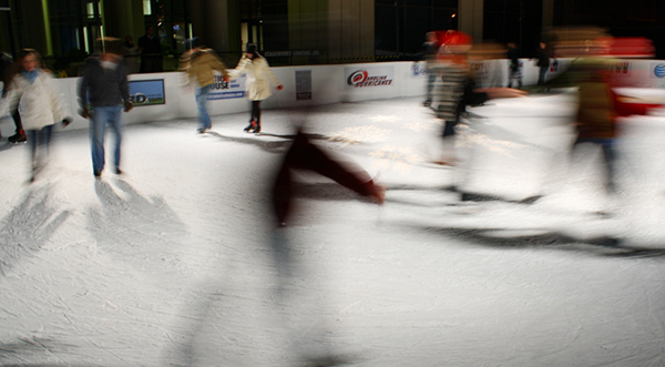 Indoor ice skating