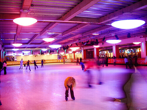 Skating at Queens Ice and Bowl