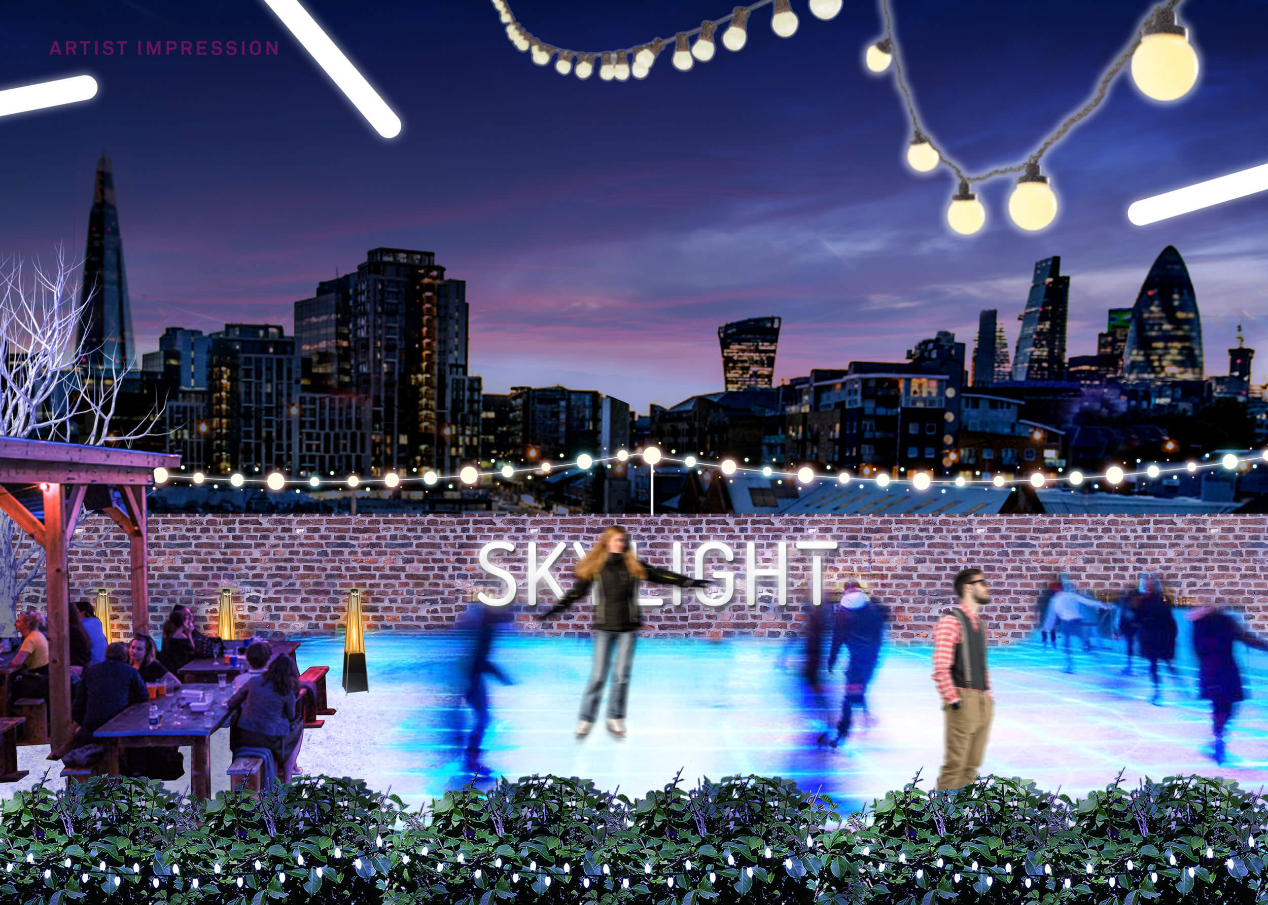 Skating at Skylight London