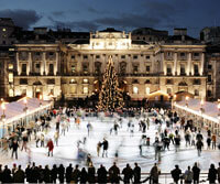 Ice skating at Somerset House