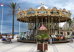 A merry-go-round in Canet-Plage near Perpignan