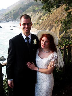 Jack and Lauri on their wedding day