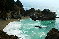 The beautiful McWay Falls in Big Sur.