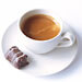 Cup of espresso with M&S chocolate.