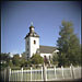 The church in Sveg, as taken with my Holga.