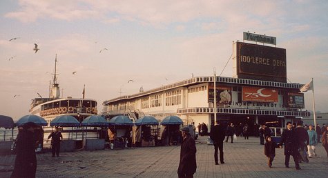 The ferry landing in Kadikoy, Istanbul.