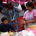Candid picture at the Mercado Sobre Ruedas, La Condesa, Mexico City.