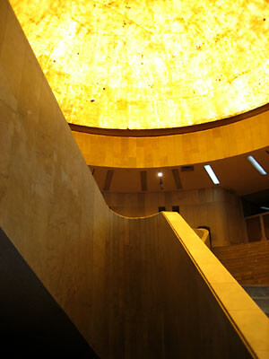 The fantastic staircase and cupola in Museo de Arte Moderno.