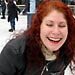 Lauri, at the Somerset House ice rink, right after I proposed to her.