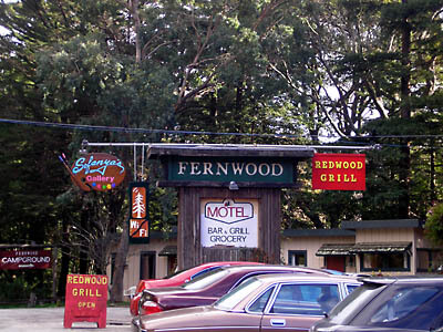 The Fernwood Resort in Big Sur, California. We stayed here for a couple of days during our wedding.