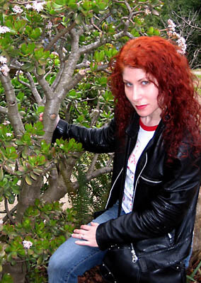 While we had a break on the way south on Highway 1, Lauri took a moment to pose.