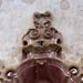 Detail on the facade of Santa Prisca Cathedral, Taxco, Mexico.