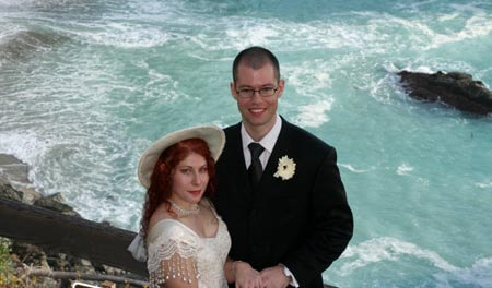 Jack and Lauri right after the wedding ceremony. Big Sur, California.