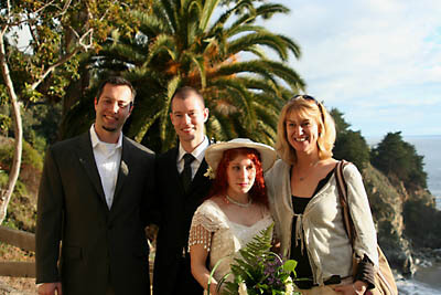 Armand, Jack, Lauri and Dawn at the wedding.