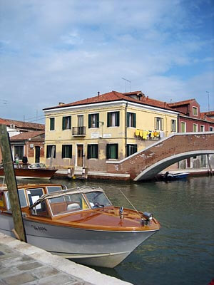 One of the beautiful canals in Murano, Venice.