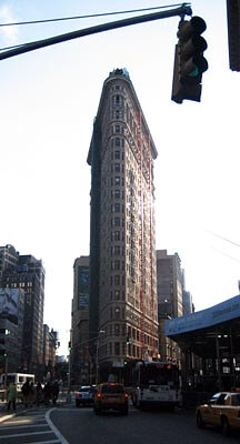 The Flatiron Building in New York.