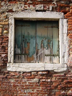 Old weathered window.