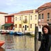 My wife Lauri on a small pier in Murano.