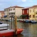 A canal in Murano near Venice, Italy. I love the colorful houses and the water.