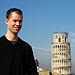 Me in front of the Leaning Tower of Pisa.