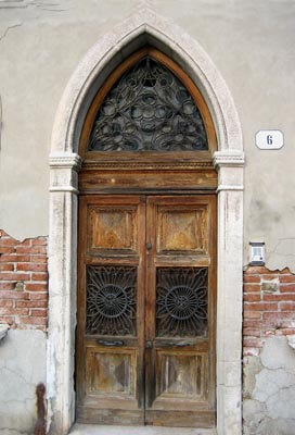 A stunning doorway in Venice, Italy.
