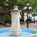 A pretty square with a fountain in Marseille, France