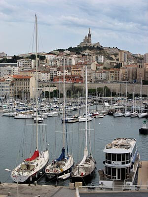 The Old Port, Port Vieux, in Marseille, France