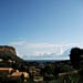 Walking into Cassis, Provence, from the train station, we saw this view over the village to the Mediterranean Sea