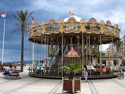 A very pretty carousel in Canet-Plage on the French Mediterranean