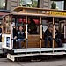 Cable car in San Francisco on the Powell & Mason line.