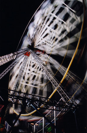 Ferris wheel at night. Malmö, Sweden.