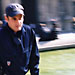 Cop on rollerblades in Paris.