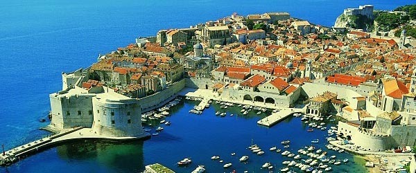 Beautiful Dubrovnik marina in Croatia