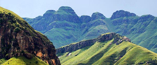 The Drakensberg Mountain Range in South Africa