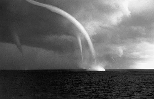 Hurricanes making contact with water