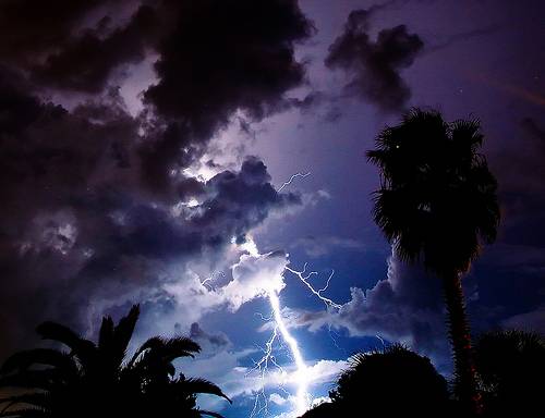 A Florida lightning storm system