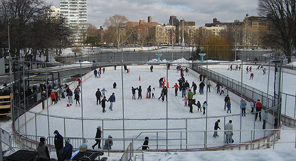 Quiet ice skating at the Trump-Lasker Ice Rink