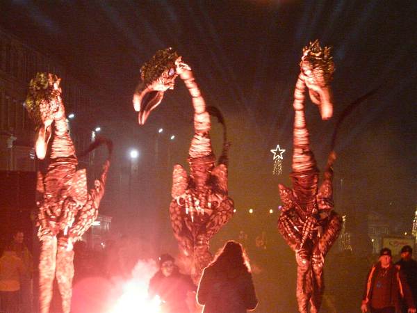 Hogmanay Parade in Edinburgh, Scotland