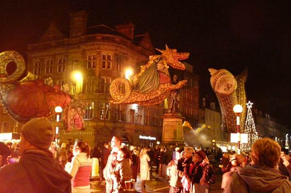 Hogmanay Parade in Edinburgh, Scotland