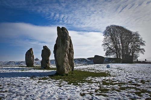 Winter at Avebury Stone Circle, England