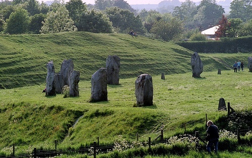 The Avebury Stone Circle in Wiltshire