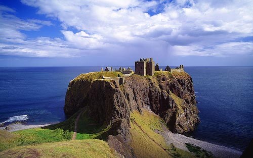 Dunnottar Castle in Aberdeenshire, Scotland