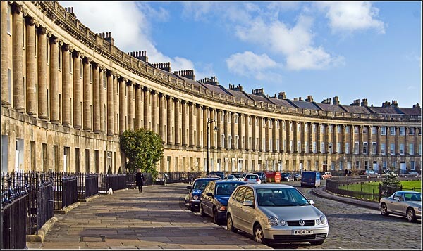 The Royal Crescent in Bath