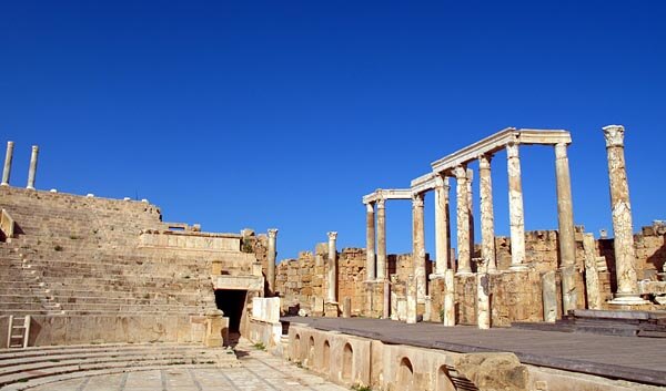 Ruins at Leptis Magna, near Tripoli