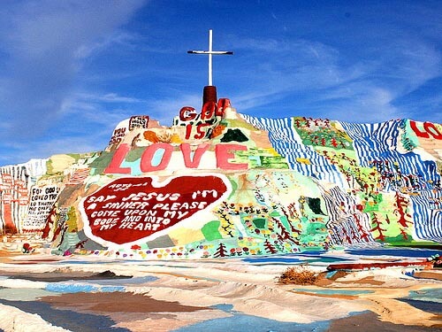 Salvation Mountain in Niland, California