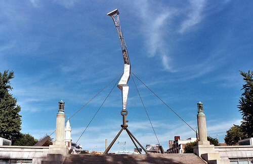 The Bolt of Lightning Memorial to Benjamin Franklin in Philadelphia