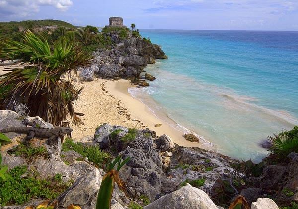 The amazing beach at Tulum, Riviera Maya