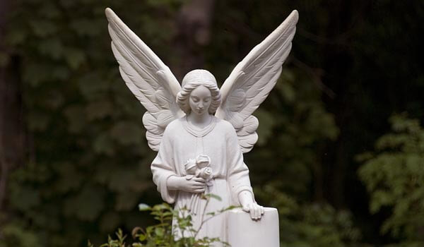 Angel statue at Highgate Cemetery, London